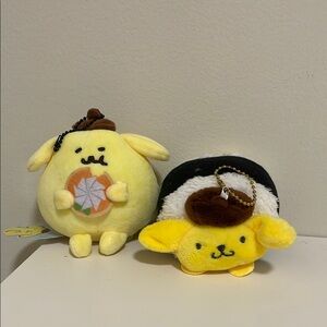Sanrio Pompompurin Plush Set - Yellow and Brown